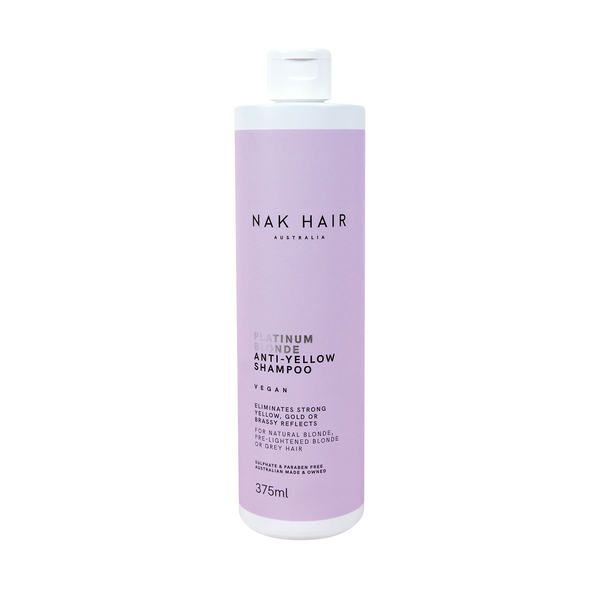NAK Australian Hair Care Platinum Blonde Anti-Yellow Shampoo Shop NAK CHATTANOOGA TENNESSEE Salon Products