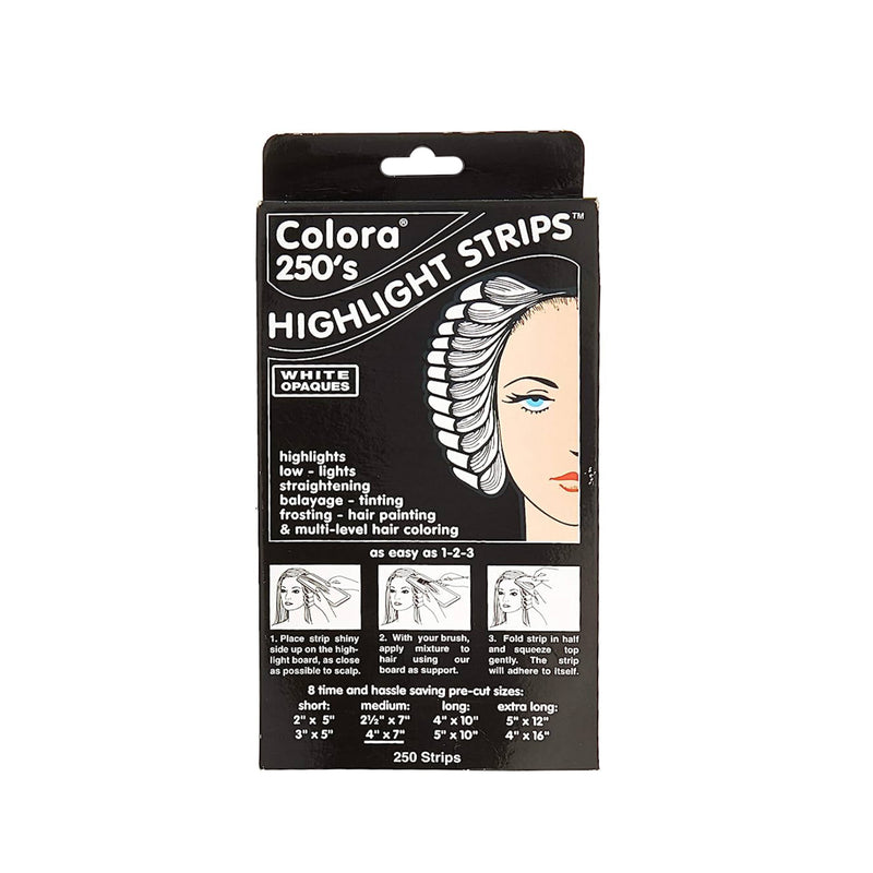 Colora 250s White Opaques HIGHLIGHT STRIPS 4 X 7