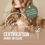 Grace Hair Extensions Certification Class - Next Dates Nov 18 / Dec 16