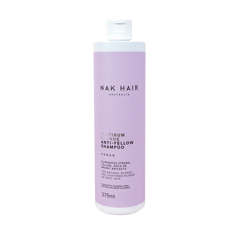 NAK Australian Hair Care Platinum Blonde Anti-Yellow Shampoo Shop NAK CHATTANOOGA TENNESSEE Salon Products