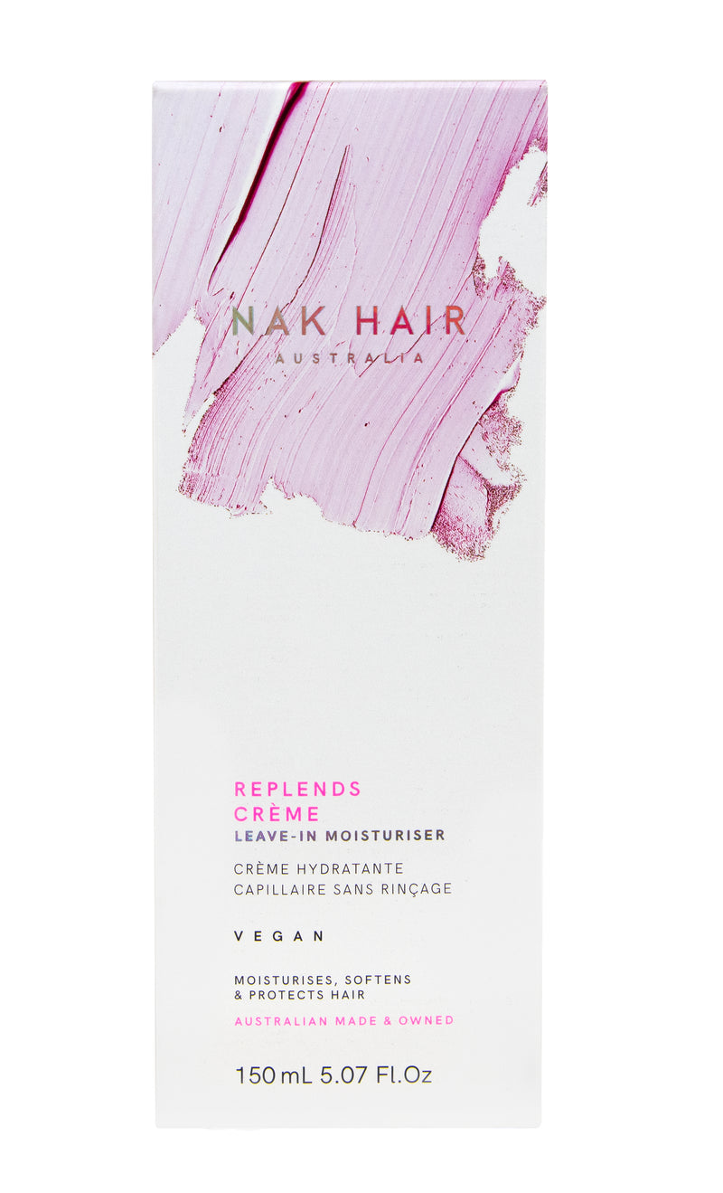 NAK Australian Hair Care Replends Crème Leave in Moisturiser Shop NAK CHATTANOOGA TENNESSEE Salon Products